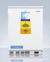 Accucold 24" Wide Built-In All-Freezer in White Factory-installed Lock