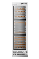 24" Three Zone Built-In Wine Refrigerator Column - Panel Ready