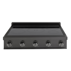 36″ Induction Cooktop – Black Steel