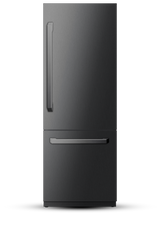 30" Built-In Refrigerator and Freezer With Ice-Maker and Water Dispenser - Black Stainless Steel
