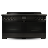 60″ Induction Range with Built-in Professional Griddle – Black Stainless Steel