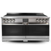 60" Induction Range with Built-in Professional Griddle - Stainless Steel