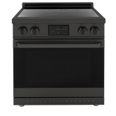 30″ Professional Induction Range – Black Stainless