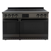48″ Professional Induction Range – Black Stainless