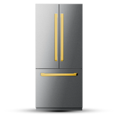 36" French Door Built-In Refrigerator with Freezer, Ice-Maker and Water Dispenser – VEGA Edition