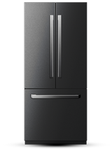 36" French Door Built-In Refrigerator with Freezer, Ice-Maker and Water Dispenser - Black Stainless Steel