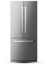 36" French Door Built-In Refrigerator with Freezer, Ice-Maker and Water Dispenser - Stainless Steel