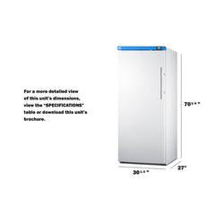 Accucold 18 cu.ft. Upright Manual Defrost Freezer