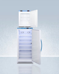 Accucold 24" Wide All-Refrigerator/All-Freezer Combination White