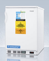 Accucold 24" Wide Built-In All-Freezer in White Factory-installed Lock