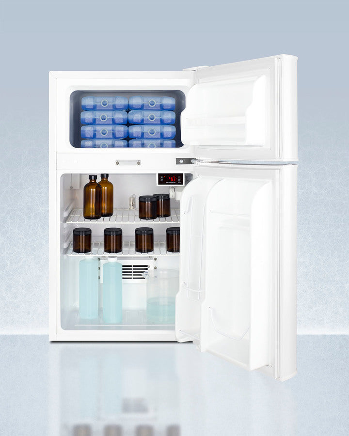 Accucold 19" Wide General Purpose Refrigerator-Freezer, NIST calibrated alarm/thermometer