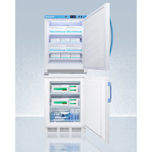 Accucold 24" Wide All-Refrigerator/All-Freezer Combination