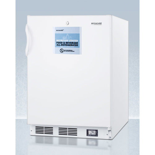Accucold 24" Wide Built-In All-Refrigerator