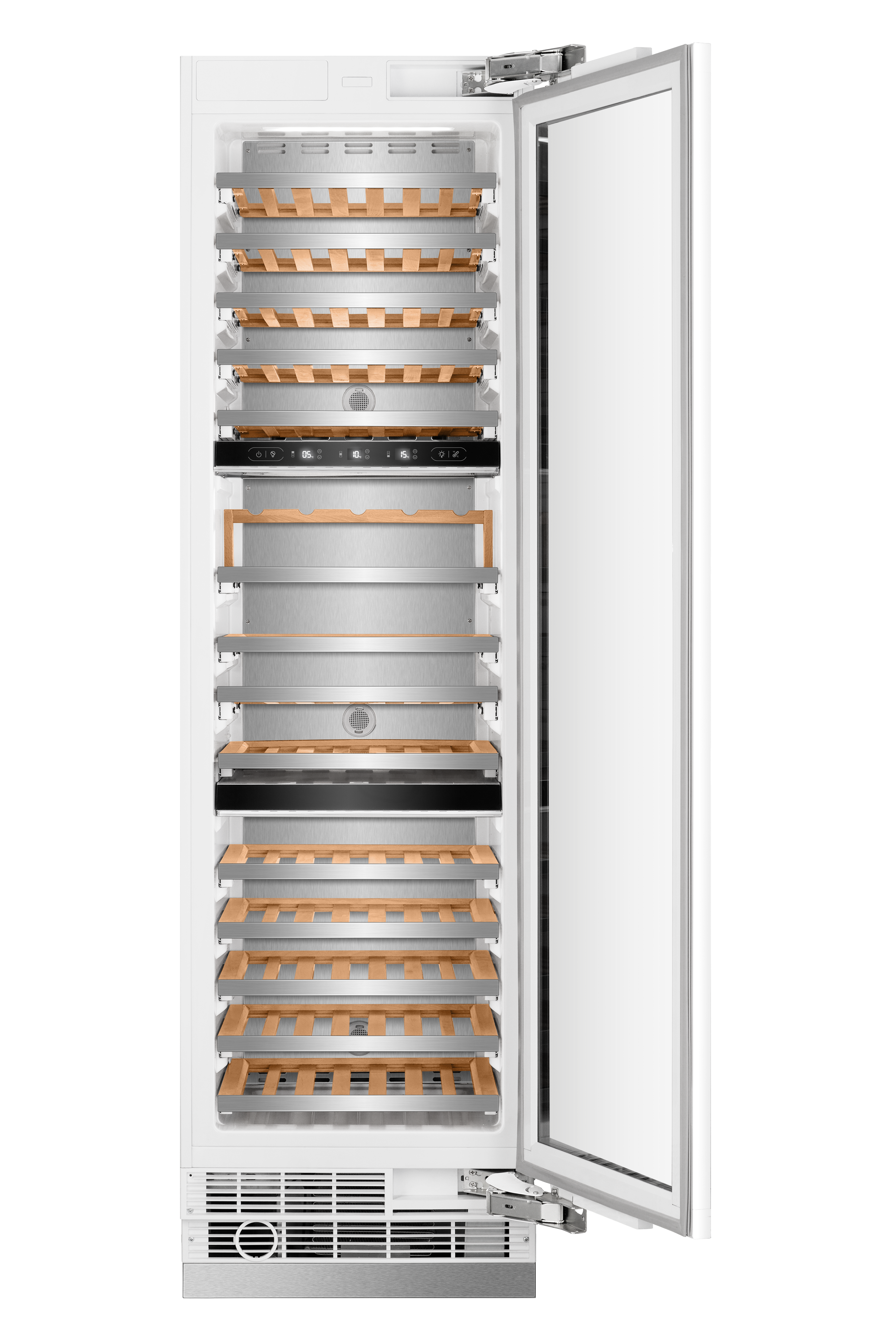 24" Three Zone Built-In Wine Refrigerator Column - Panel Ready