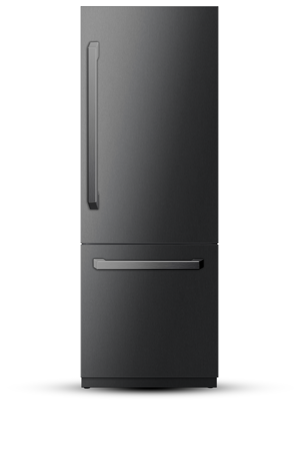 30" Built-In Refrigerator and Freezer With Ice-Maker and Water Dispenser - Black Stainless Steel