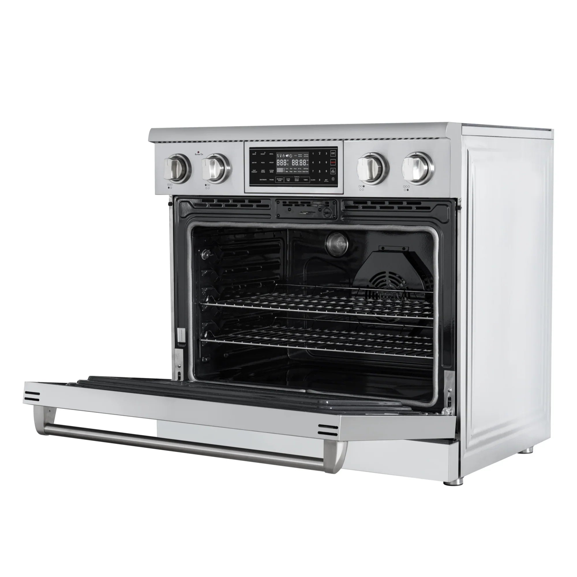 36 in. Electric Professional Range with Tilt Panel and Digital controls, Self-Cleaning, 16300W of Power, 240V in Stainless-Steel