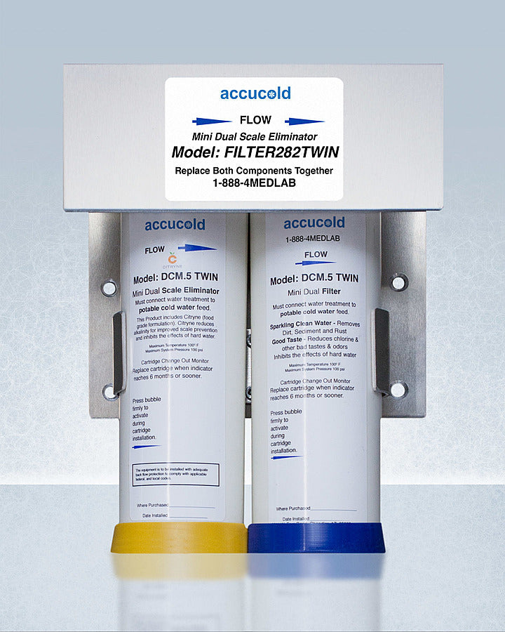 Accucold 17" Ice & Water Dispenser Filter Kit Included Stainless Steel