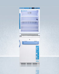 Accucold 24" Wide All-Refrigerator & All-Freezer Combination White