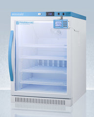 Accucold 23" Wide 6 Cu.Ft. ADA Height Vaccine Refrigerator Glass Door
