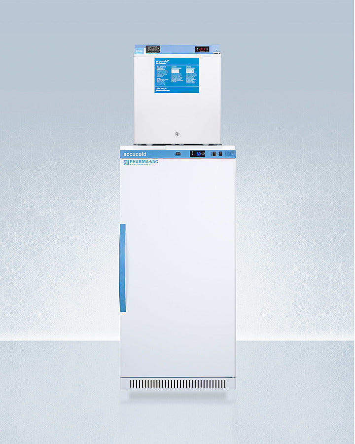 Accucold 24" Wide All-Refrigerator/ All-Freezer Combination White