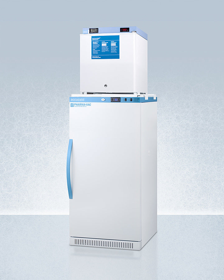 Accucold 24" Wide All-Refrigerator/ All-Freezer Combination White