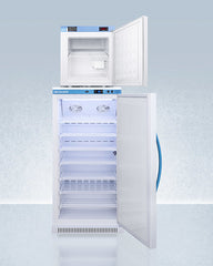 Accucold 24" Wide All-Refrigerator/ All-Freezer Combination White