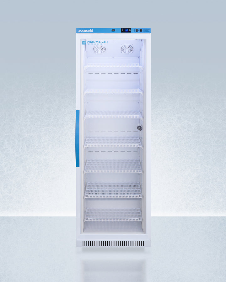 Accucold 24" Wide 15 Cu.Ft. Upright Vaccine Refrigerator Glass Door