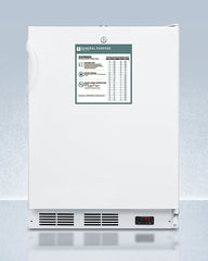 Accucold 24" Wide Built-In All-Freezer, ADA Compliant