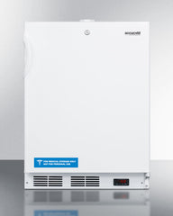 Accucold 24" Wide Built-In All-Freezer, ADA Compliant (White Exterior)