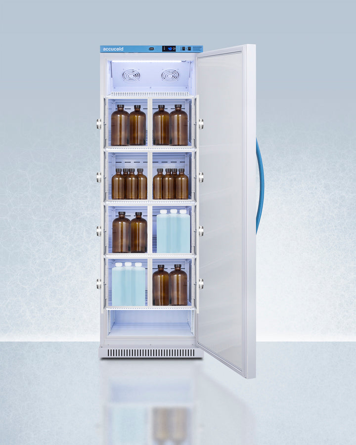 Accucold 15 Cu.Ft. Upright Laboratory Refrigerator with Interior Lockers