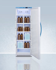 Accucold 15 Cu.Ft. Upright Laboratory Refrigerator with Interior Lockers