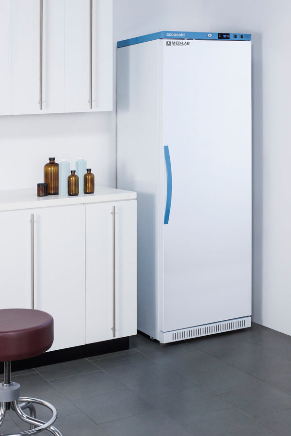 Accucold 15 Cu.Ft. Upright Laboratory Refrigerator with Interior Lockers