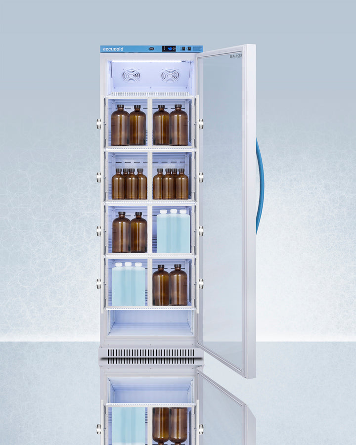 Accucold 15 Cu.Ft. Upright Laboratory Refrigerator with Interior Lockers