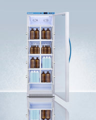 Accucold 15 Cu.Ft. Upright Laboratory Refrigerator with Interior Lockers