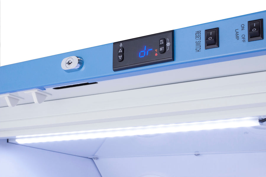 Accucold 15 Cu.Ft. Upright Laboratory Refrigerator with Interior Lockers