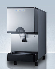 Accucold 17" Ice & Water Dispenser Adjustable Height Stainless Steel