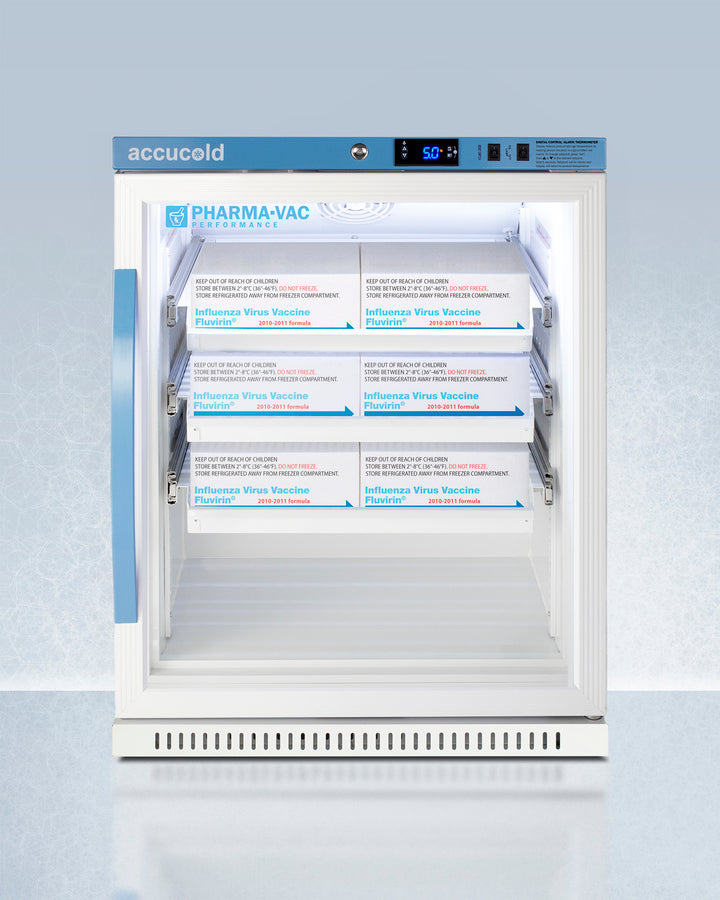 Accucold 23" Wide ADA Height Vaccine Refrigerator W/ Removable Drawers