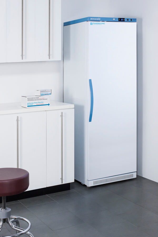 Accucold 23" Wide Upright Pharmacy And Vaccine White Refrigerator