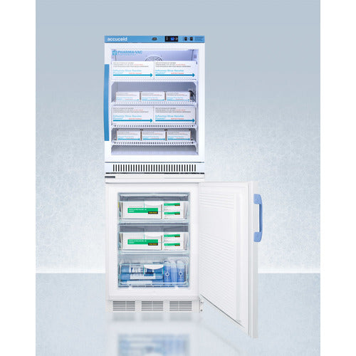Accucold 24" Wide All-Refrigerator/All-Freezer Combination