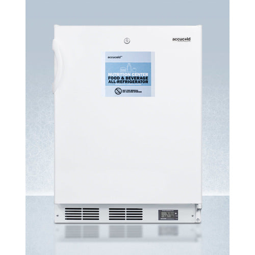 Accucold 24" Wide Built-In All-Refrigerator