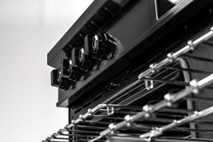 60″ Induction Range with Built-in Professional Griddle – Black Stainless Steel