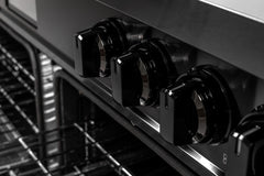 60″ Induction Range with Built-in Professional Griddle – Black Stainless Steel