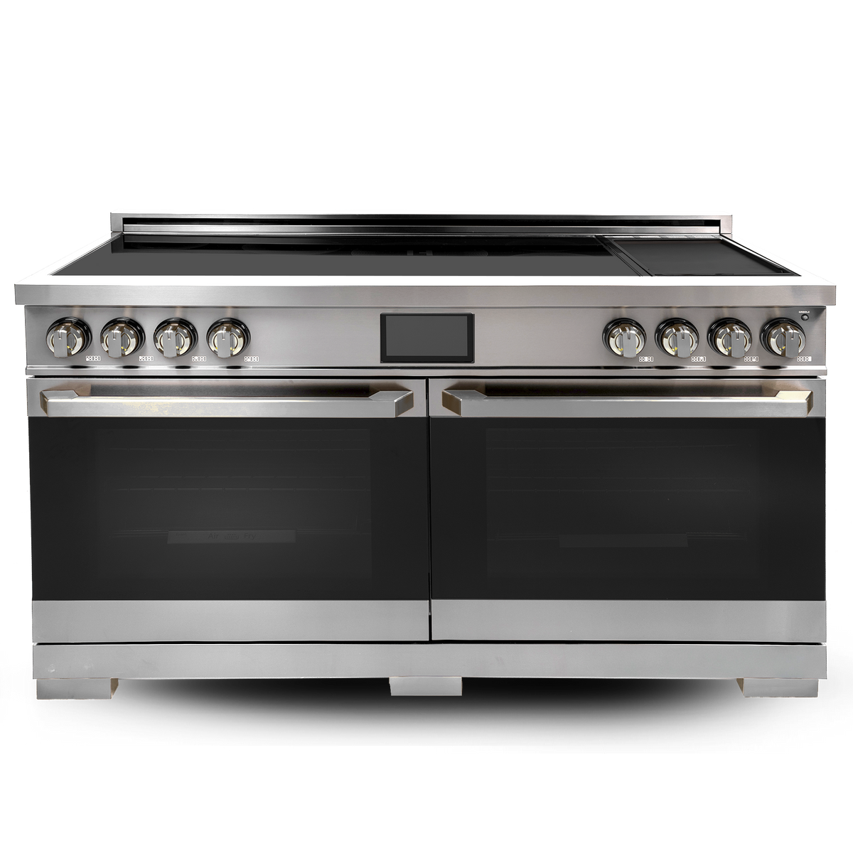 60" Induction Range with Built-in Professional Griddle - Stainless Steel