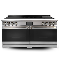 60" Induction Range with Built-in Professional Griddle - Stainless Steel