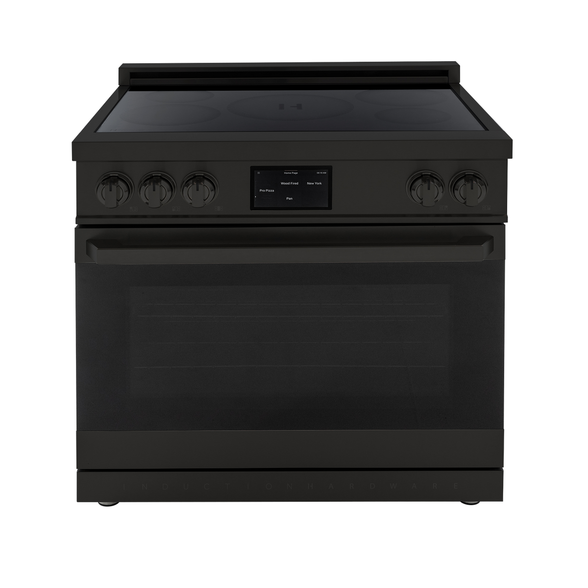 36″ Professional Induction Range – Black Stainless