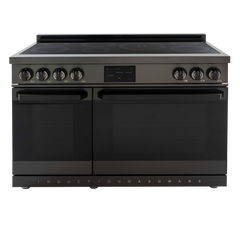 48″ Professional Induction Range – Black Stainless