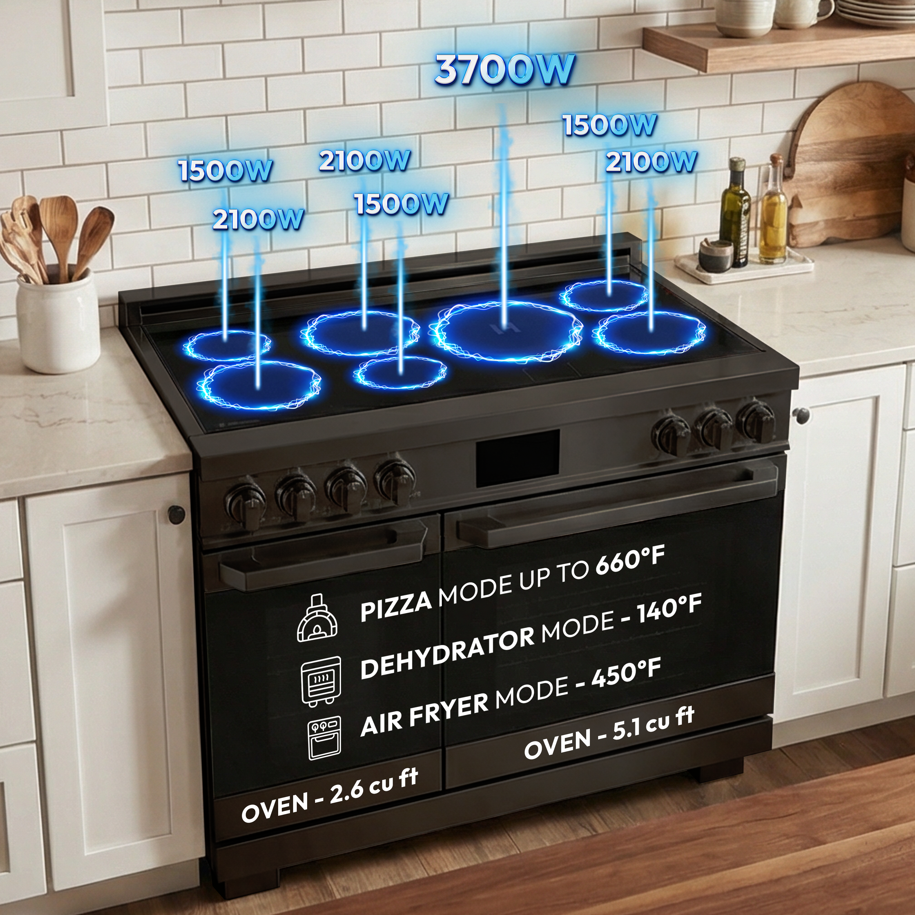 48″ Professional Induction Range – ORION Edition