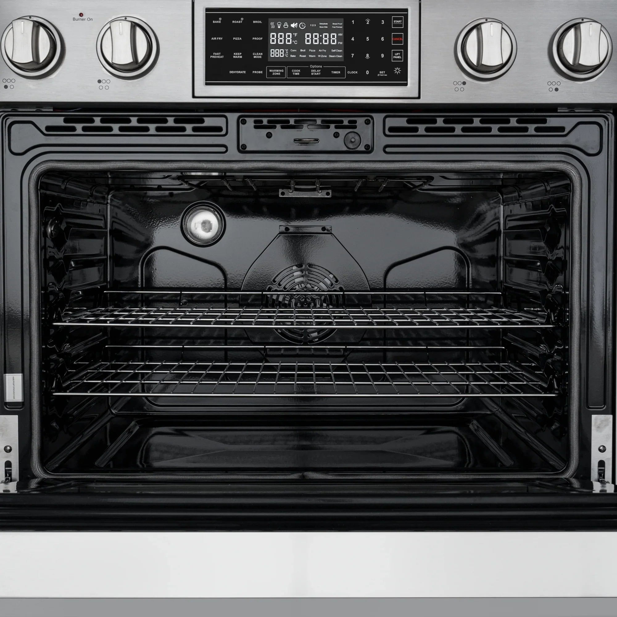 36 in. Electric Professional Range with Tilt Panel and Digital controls, Self-Cleaning, 16300W of Power, 240V in Stainless-Steel