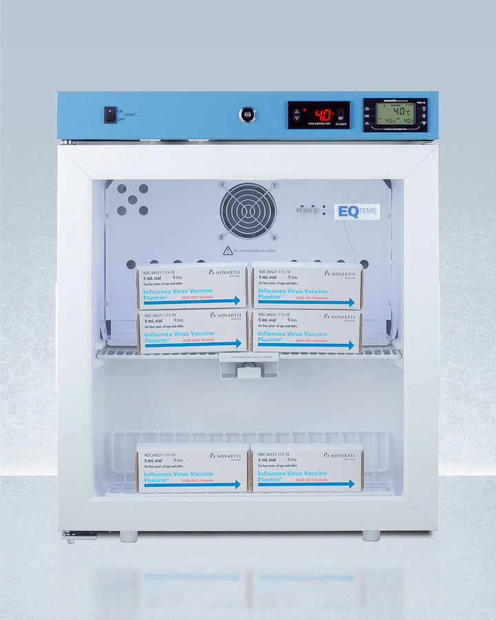 Accucold 19" Left Hand Design Wide Compact Healthcare Refrigerator, High/Low temperature alarm, CARB Compliant