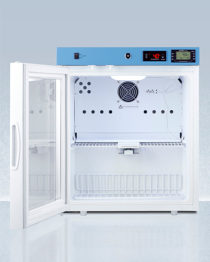 Accucold 19" Left Hand Design Wide Compact Healthcare Refrigerator, High/Low temperature alarm, CARB Compliant